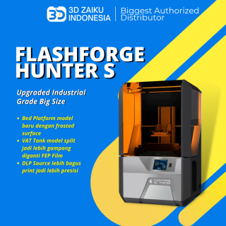 DLP 3D Printer Flashforge Hunter S Upgraded Industrial Grade Big Size